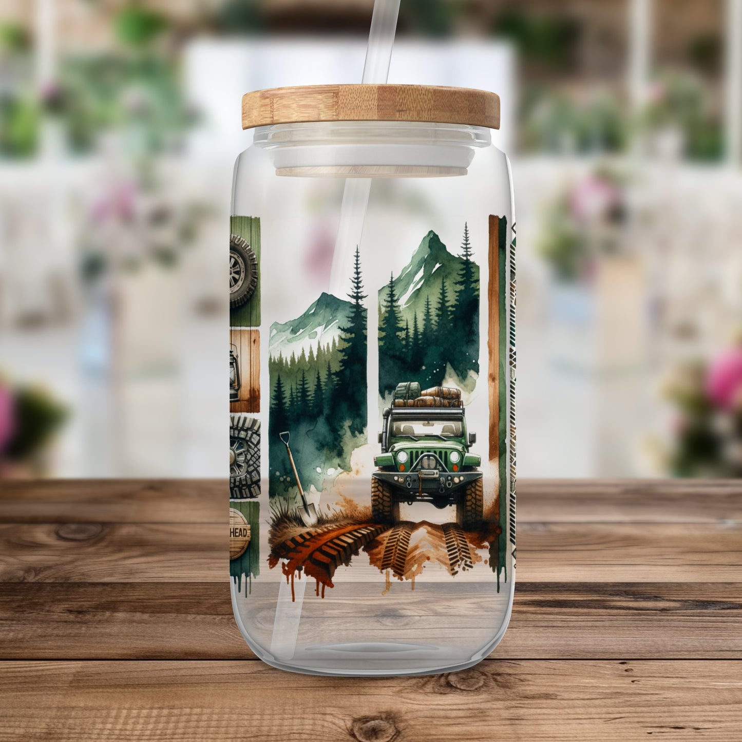 Jeep Brushstroke PNG Off-Road Sublimation Design 300 DPI Digital Download for Tumblers Mugs T-Shirts Stickers Ornaments Earrings Crafts
