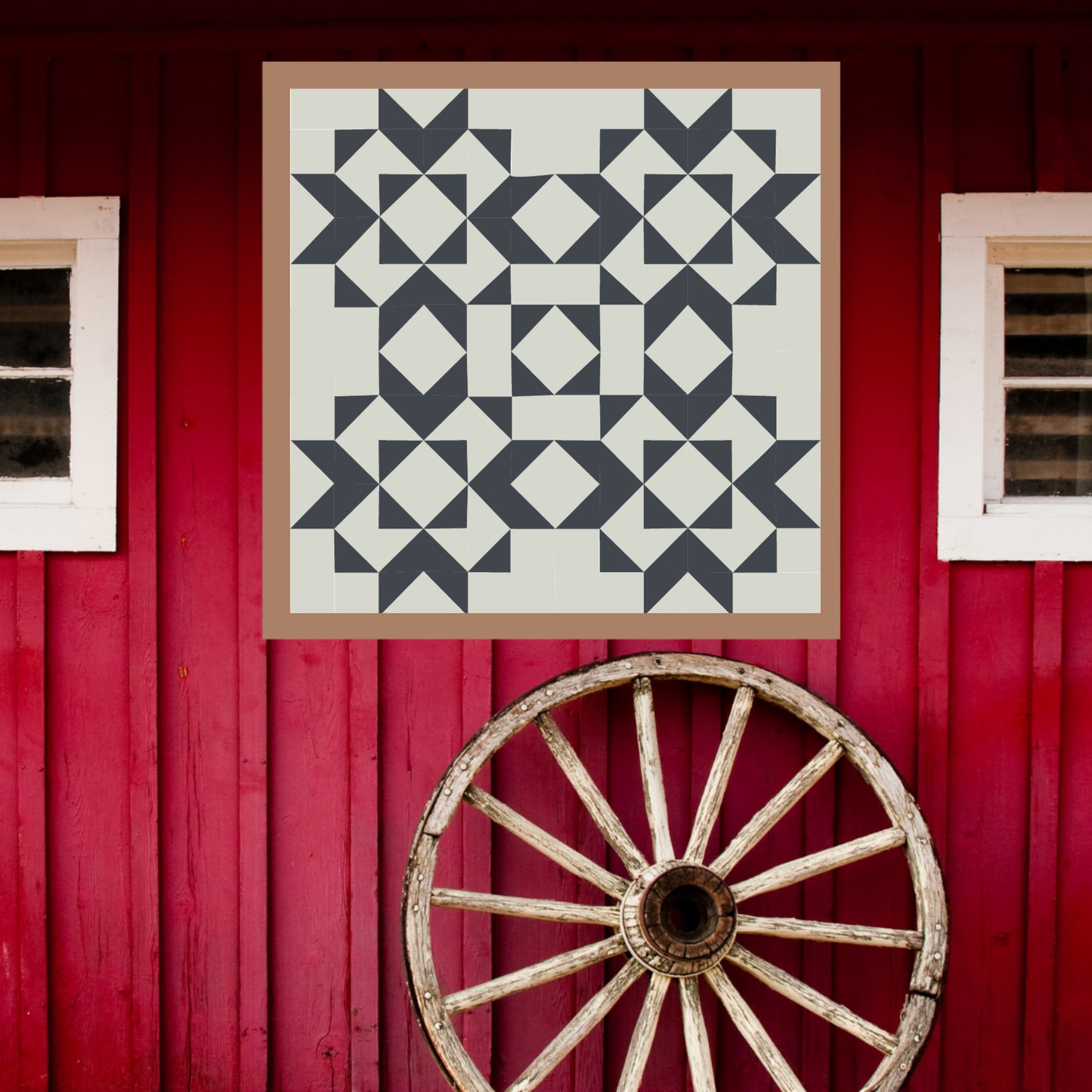 Disappearing Snowflake Quilt Block Barn Quilt - Digital Download, Winter DIY Wall Art Pattern, Holiday Home Decor, Quilting Project, Instant PDF