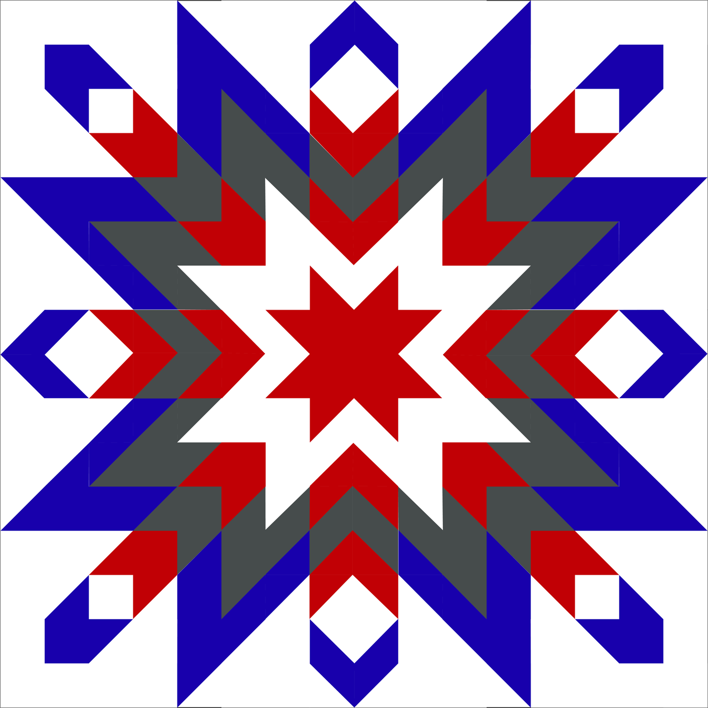 Fireworks Barn Quilt Pattern | Patriotic Star Design | Digital Download | DIY Quilt Block | Farmhouse Decor | Instant Download