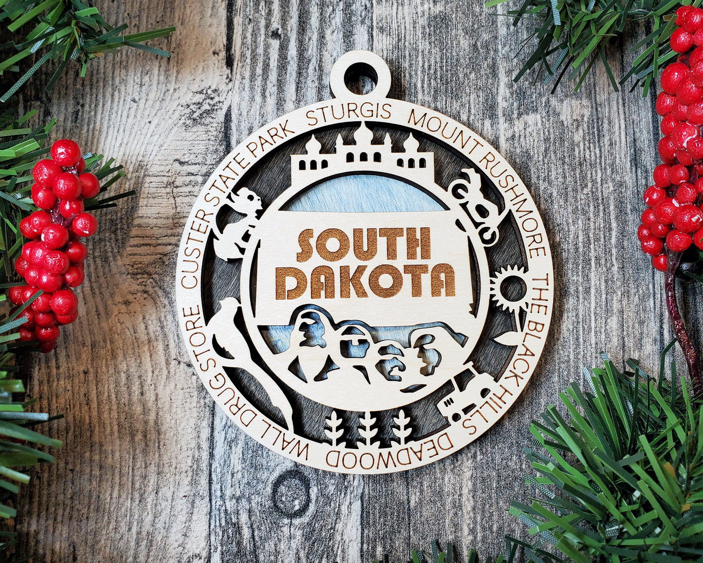 South Dakota Ornament – Mount Rushmore & Black Hills State Souvenir