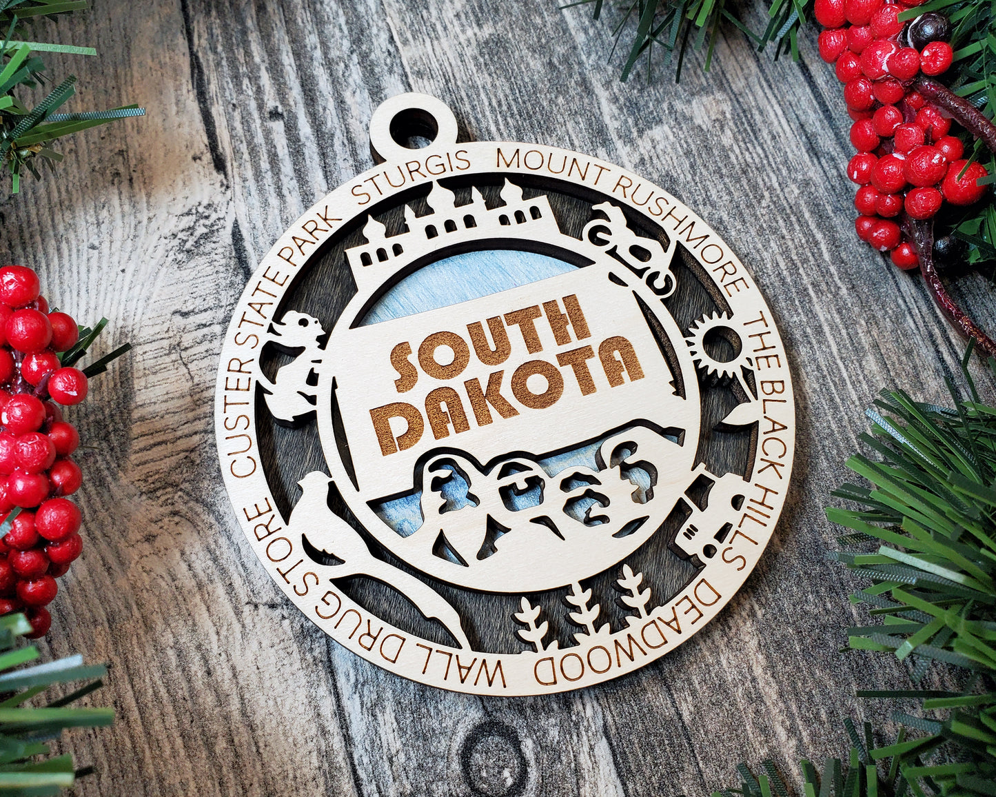 South Dakota Ornament – Mount Rushmore & Black Hills State Souvenir