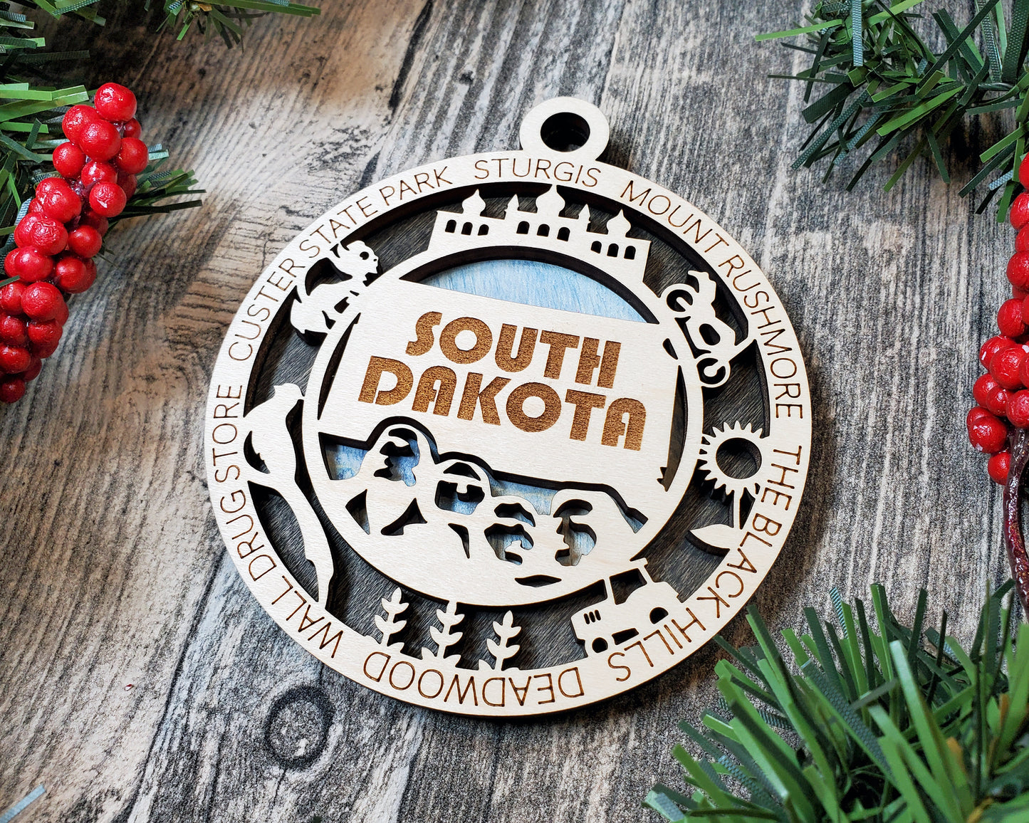 South Dakota Ornament – Mount Rushmore & Black Hills State Souvenir