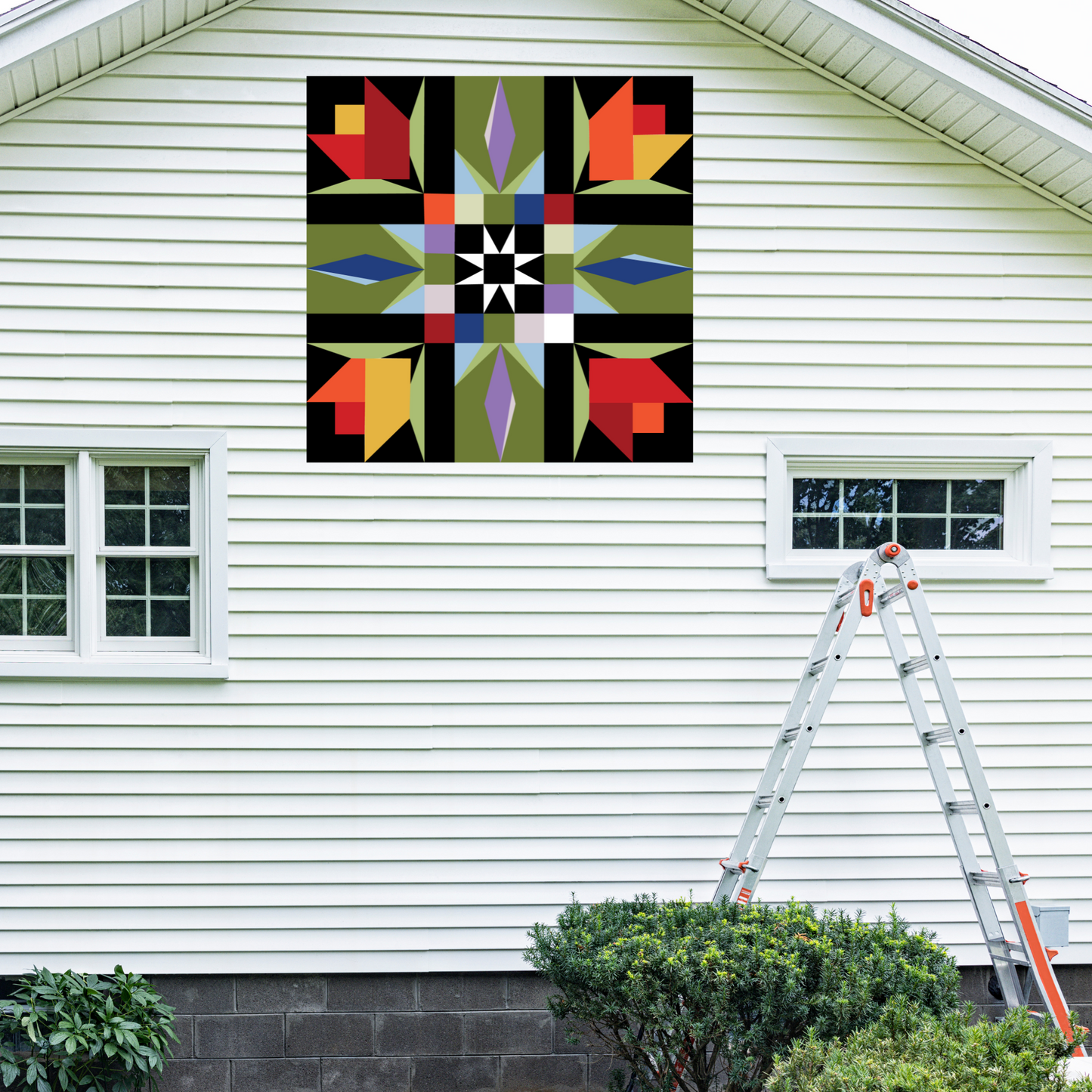 Tulip Patch Quilt Digital SVG PDF Pattern Bundle, Wood quilt to paint for outdoors, Barn quilt, wood painted barn quilt patterns