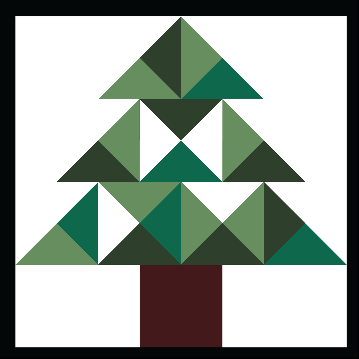 Christmas Tree Quilt Block Barn Quilt - Digital Download, Festive DIY Wall Art Pattern, Holiday Home Decor, Quilting Project, Instant PDF