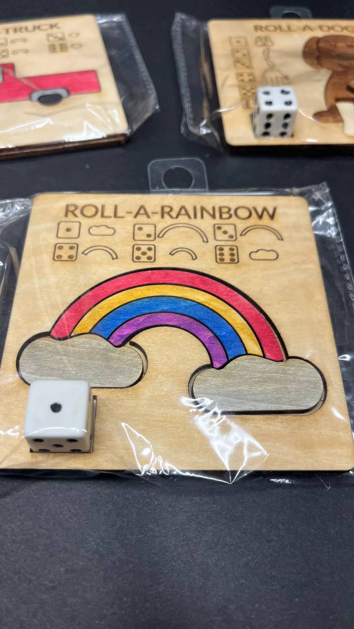 Roll A Game – Fun Dice & Puzzle Game | Choose Truck, Rainbow, Snowman, or Dog | Interactive Family & Kids Game