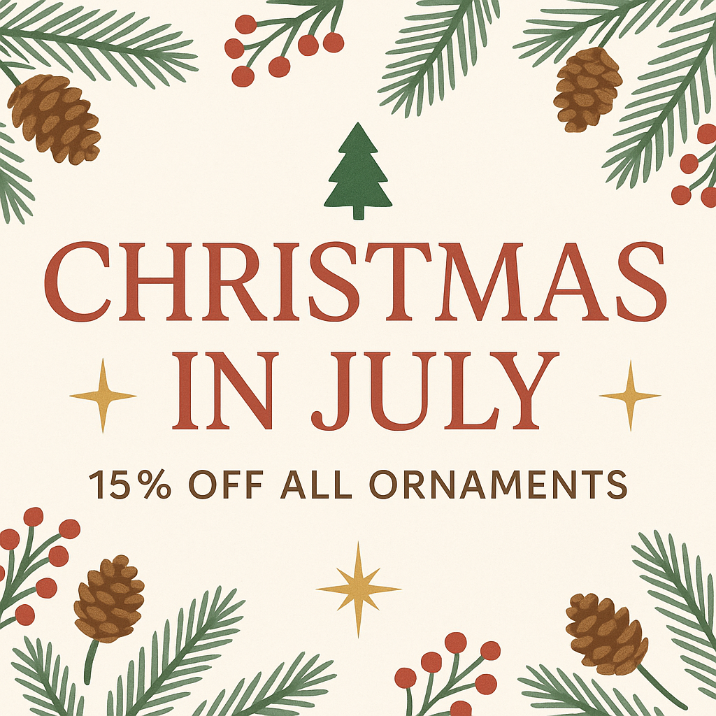 Christmas in July: 15% Off Rustic Handmade Ornaments You'll Treasure Year-Round