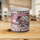 Suspect Claims Makeup 20oz Tumbler Wrap, Funny Sublimation Design, Retro Aesthetic PNG, Beauty Lover Gift, Digital Download