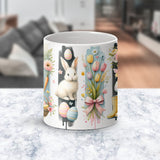 Easter PNG, Holiday Coquette PNG, Brushstroke Bunny PNG, Sublimation Png, Design for Tumblers Mugs T-Shirts Ornaments and Crafts, Spring Png