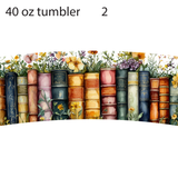 Reading is My Therapy Book 40oz Tumbler Wrap, Reading Lover Tumbler Wrap, Tumbler 40oz Sublimation Design, Bookish Digital Design