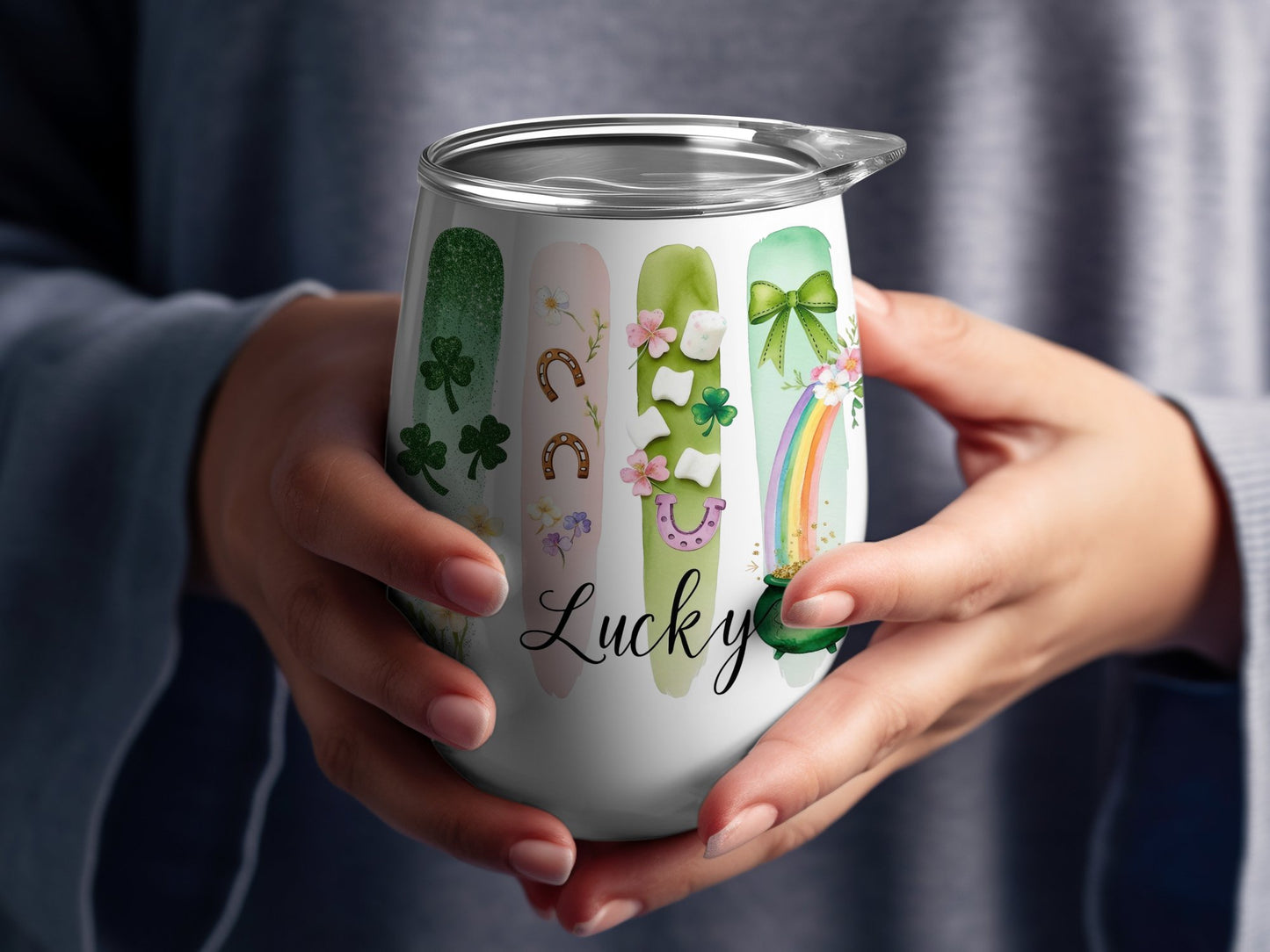 St. Patricks Day PNG, Brushstroke Png, Lucky Sublimation Png, Design for Tumblers Mugs T-Shirts Ornaments and Crafts, Spring Png, coquette