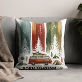 Born to Roam PNG, Watercolor Adventure Brushstroke Design, Vanlife Mountains Tent Clipart, Camping Sublimation Digital Download