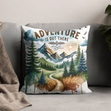 Adventure is Out There PNG, Watercolor Outdoor Brushstroke Design, Mountains Compass Trail Art, Hiking Sublimation Clipart