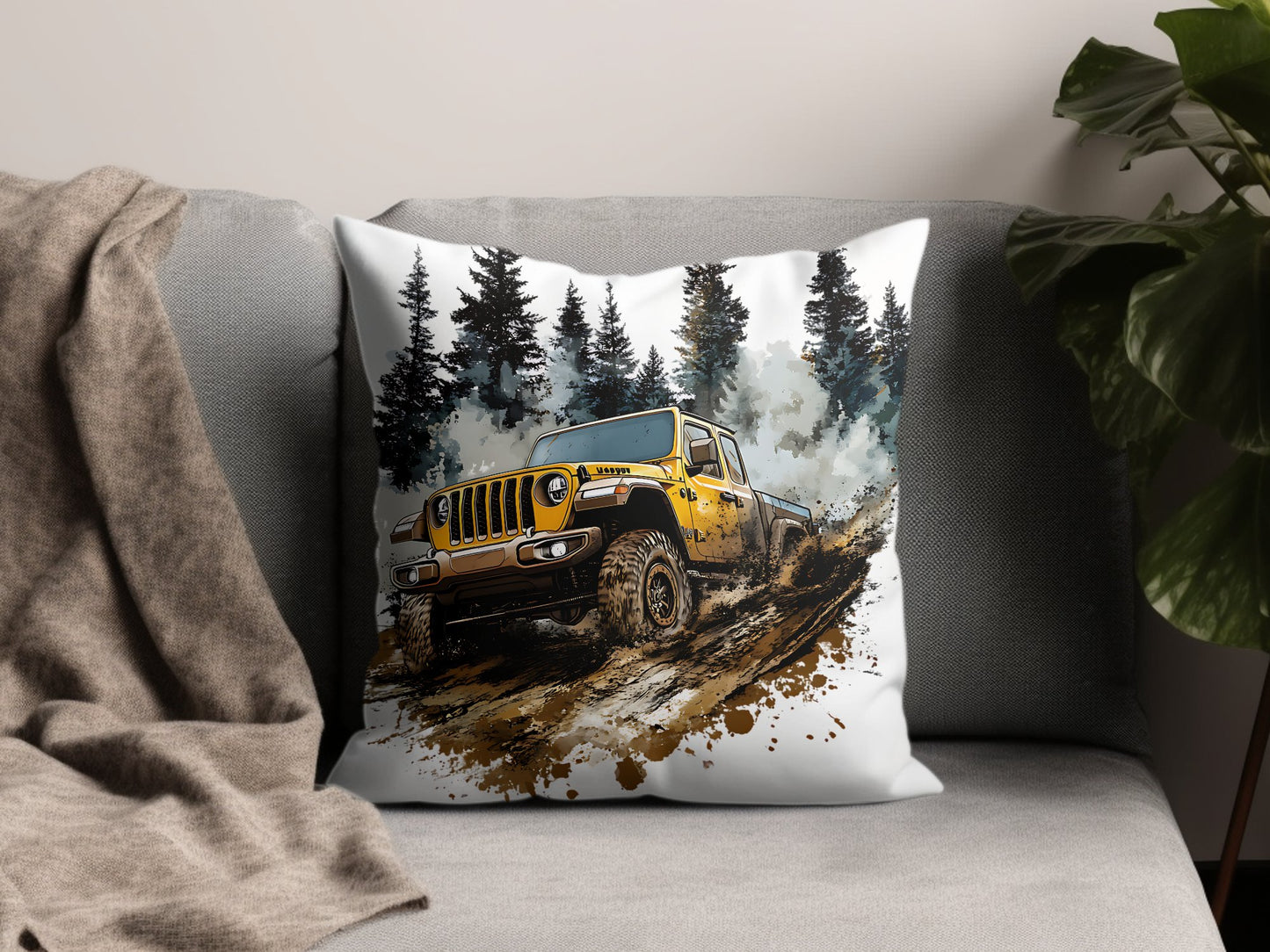 "Off-Road Jeep Mud Adventure PNG, 4x4 Truck Sublimation, Jeep Lover Clipart, Overlanding Digital Download, Muddy Trail PNG Design"