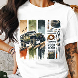 Off-Road Adventure Jeep Graphic T-Shirt, Rock Ready 4x4 Tee, Outdoor Enthusiast Gift, Unique Camping Apparel