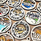 National Parks Wood Ornament Collection – Personalized Laser Cut Travel & Adventure Keepsakes (Choose Your Park)