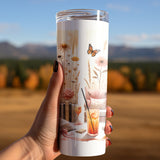 Cozy Book Lover PNG, Brushstroke Sublimation, Reading Tumbler Wrap, Bookish Sublimation Design, Digital Download, Bookworm Clipart