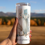 Salty Air & Summer Dreams PNG, Beach Brushstroke Sublimation, 20oz Tumbler Wrap, Coastal Summer Sublimation Design, Digital Download