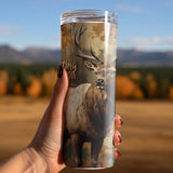 Camo Elk Hunting Season Tumbler Wrap 20oz Sublimation Tumbler Designs, Camouflage Straight Skinny Digital Download