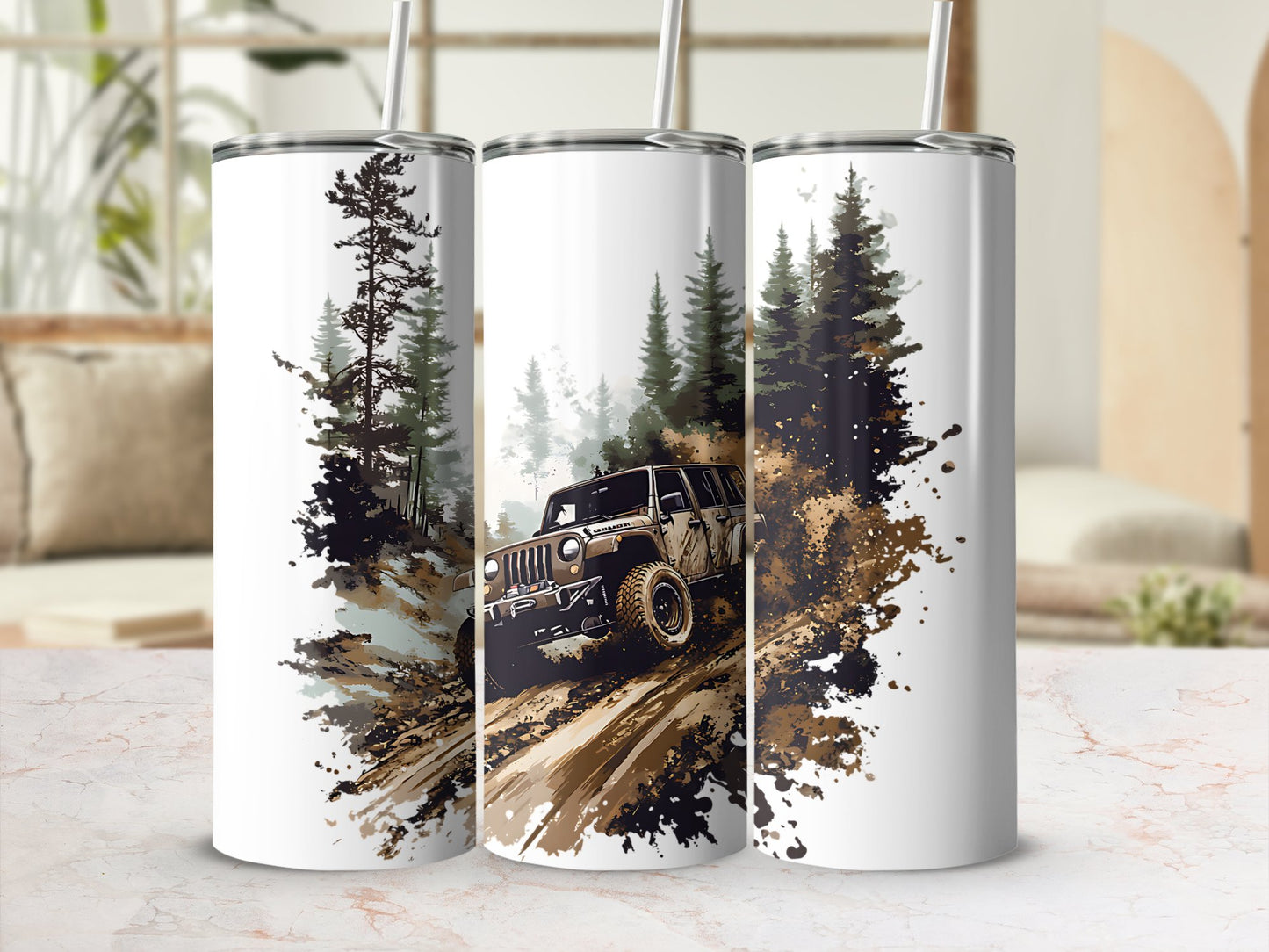 "Off-Road Jeep Mud Adventure PNG, 4x4 Truck Sublimation, Jeep Lover Clipart, Overlanding Digital Download, Muddy Trail PNG Design"