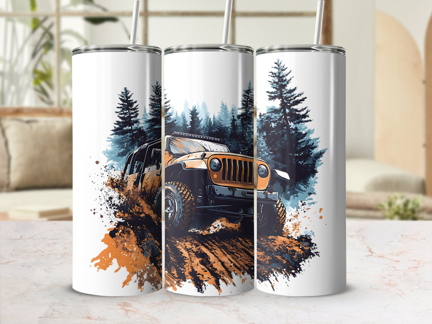 "Off-Road Jeep Mud Adventure PNG, 4x4 Truck Sublimation, Jeep Lover Clipart, Overlanding Digital Download, Muddy Trail PNG Design"