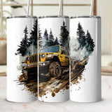 "Off-Road Jeep Mud Adventure PNG, 4x4 Truck Sublimation, Jeep Lover Clipart, Overlanding Digital Download, Muddy Trail PNG Design"