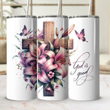 God is good all the time 20 oz Tumbler Wrap PNG Tumbler Design Sublimation Digital Downloads, Christian Bible Faith Tumbler Wrap