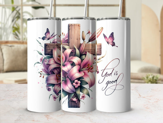 God is good all the time 20 oz Tumbler Wrap PNG Tumbler Design Sublimation Digital Downloads, Christian Bible Faith Tumbler Wrap