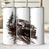 "Off-Road Jeep Mud Adventure PNG, 4x4 Truck Sublimation, Jeep Lover Clipart, Overlanding Digital Download, Muddy Trail PNG Design"