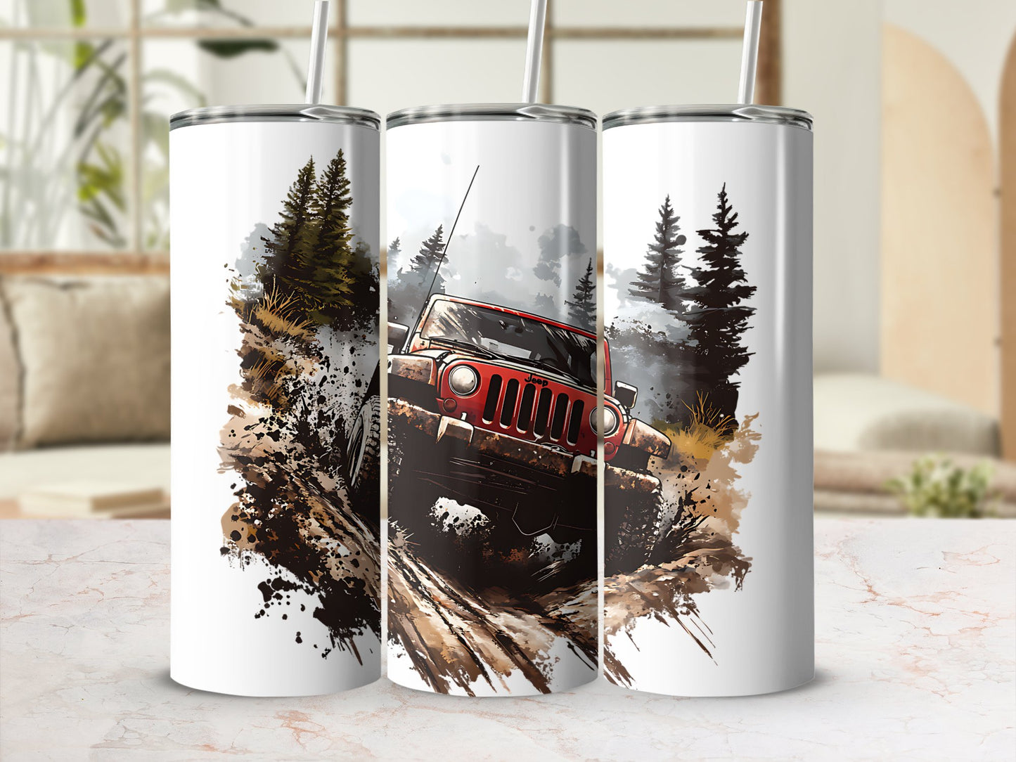 "Off-Road Jeep Mud Adventure PNG, 4x4 Truck Sublimation, Jeep Lover Clipart, Overlanding Digital Download, Muddy Trail PNG Design"