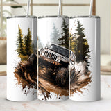 "Off-Road Jeep Mud Adventure PNG, 4x4 Truck Sublimation, Jeep Lover Clipart, Overlanding Digital Download, Muddy Trail PNG Design"