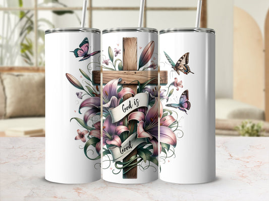 God is good all the time 20 oz Tumbler Wrap PNG Tumbler Design Sublimation Digital Downloads, Christian Bible Faith Tumbler Wrap