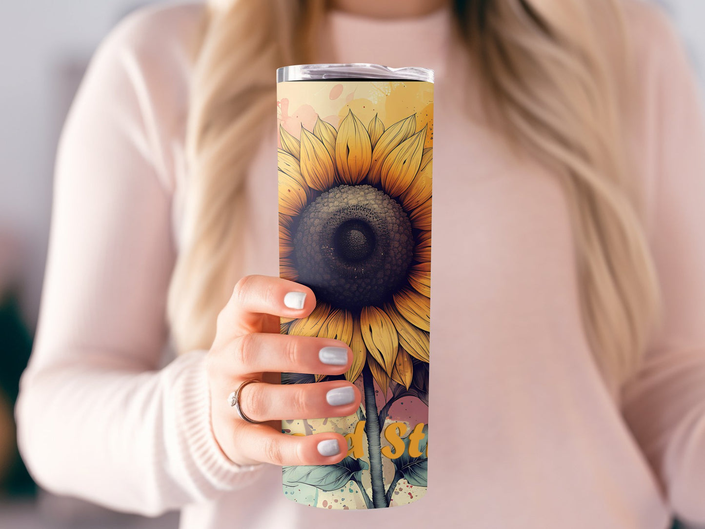 Just Breathe Positive Affirmation Tumbler Wrap 20 oz Skinny Tumbler Sublimation Design Digital Download PNG Instant DIGITAL ONLY