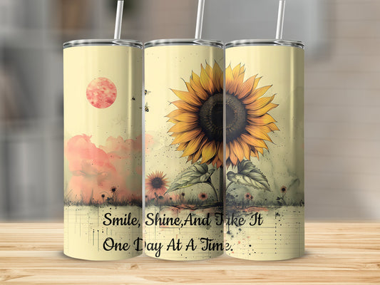 Just Breathe Positive Affirmation Tumbler Wrap 20 oz Skinny Tumbler Sublimation Design Digital Download PNG Instant DIGITAL ONLY