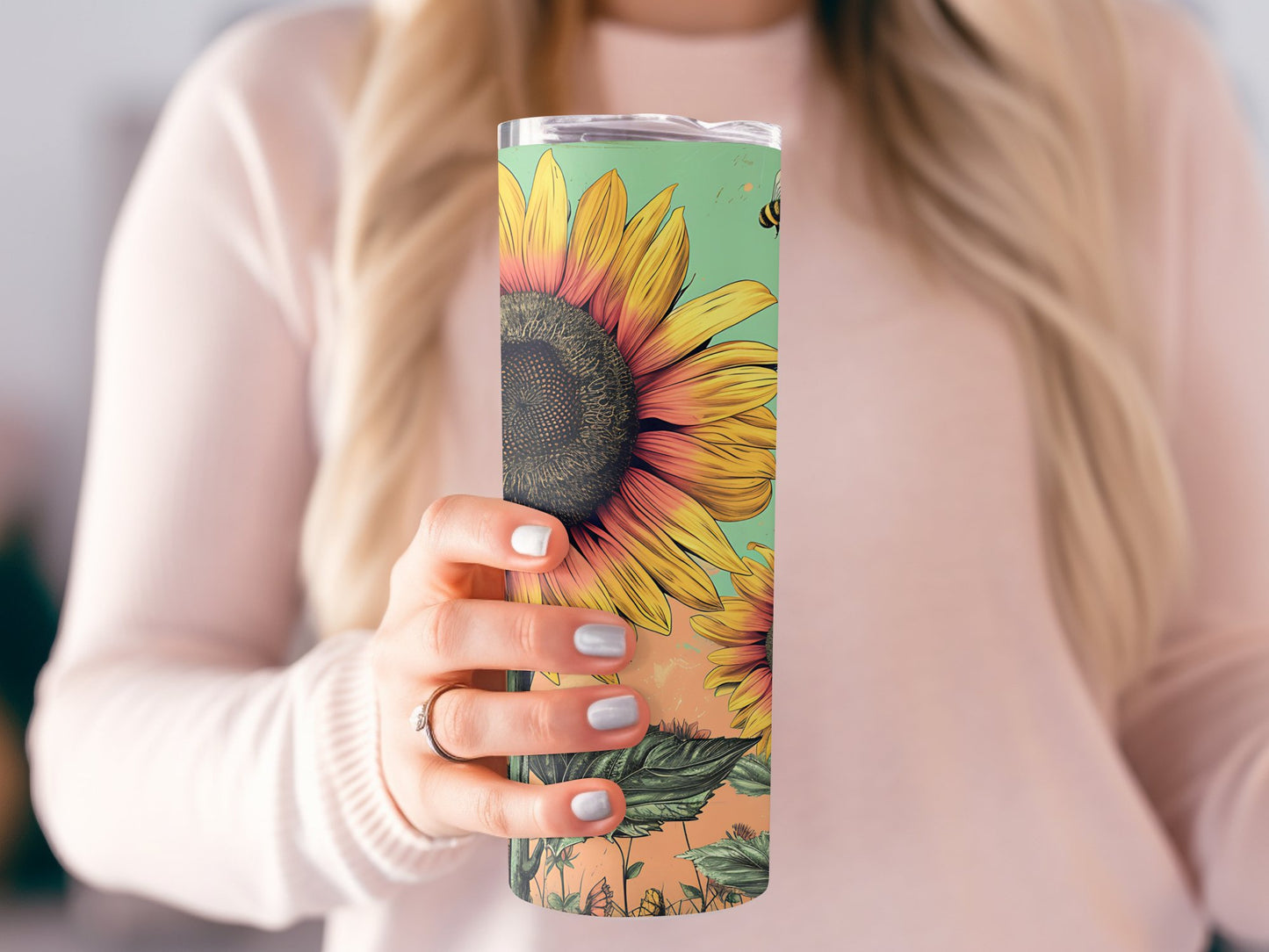Just Breathe Positive Affirmation Tumbler Wrap 20 oz Skinny Tumbler Sublimation Design Digital Download PNG Instant DIGITAL ONLY