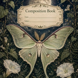 Moon Moth~ Nature Composition Notebook.