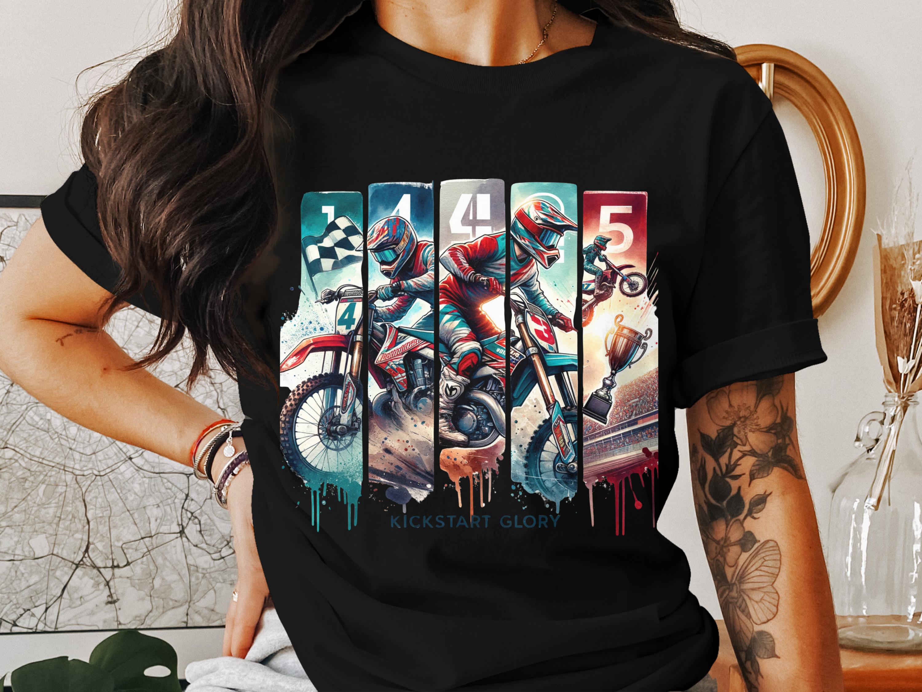 Vintage Motocross T-Shirt, Retro Dirt Bike Racing Graphic Tee, Motorcycle Apparel, Cool Rider Gift Idea