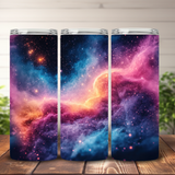 Glitter Milky Way Tumbler Wrap, Sparkle Galaxy 20oz Skinny Tumbler Sublimation, Space Abstract Tumbler Design PNG Digital Download