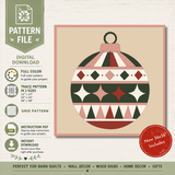 Holiday Heirloom Christmas barn quilt pattern displayed as festive farmhouse holiday decor.