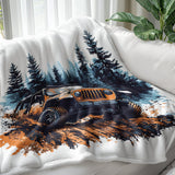 "Off-Road Jeep Mud Adventure PNG, 4x4 Truck Sublimation, Jeep Lover Clipart, Overlanding Digital Download, Muddy Trail PNG Design"