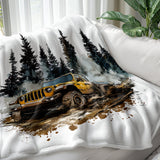 "Off-Road Jeep Mud Adventure PNG, 4x4 Truck Sublimation, Jeep Lover Clipart, Overlanding Digital Download, Muddy Trail PNG Design"