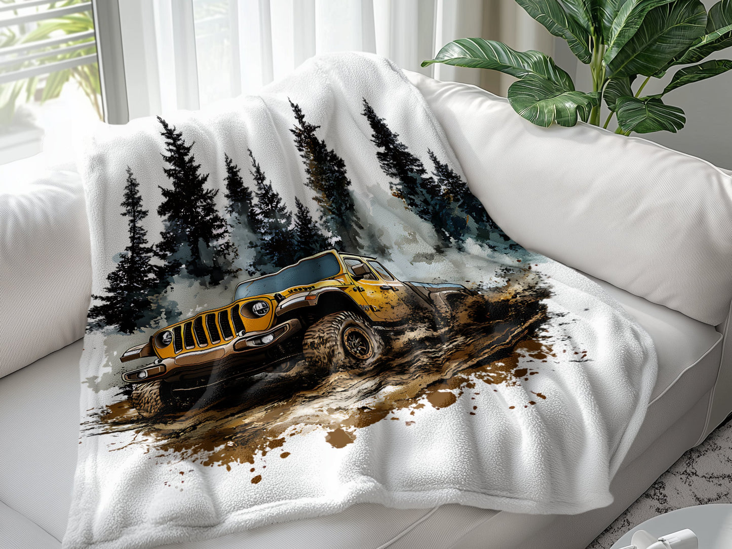 "Off-Road Jeep Mud Adventure PNG, 4x4 Truck Sublimation, Jeep Lover Clipart, Overlanding Digital Download, Muddy Trail PNG Design"