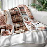 Cozy Book Lover PNG, Brushstroke Sublimation, Reading Tumbler Wrap, Bookish Sublimation Design, Digital Download, Bookworm Clipart