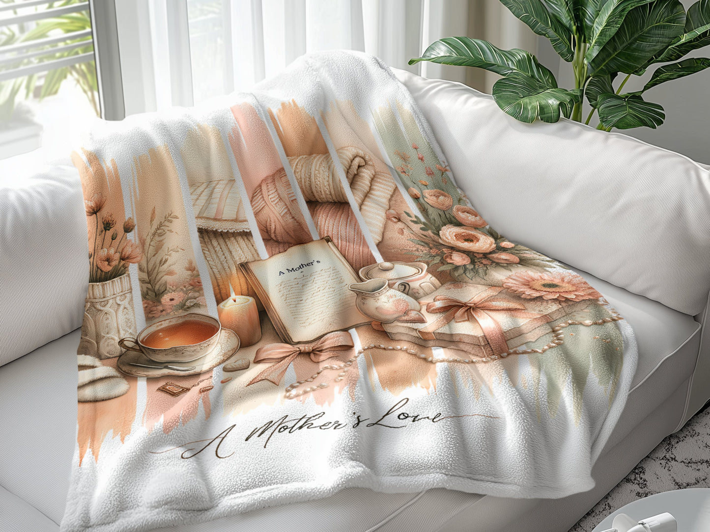 A Mother's Love Brushstroke PNG, Sublimation Design, 300 DPI Digital Download, Tumbler Wrap, Mug, T-Shirt, Mother's Day Gift