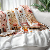 Cozy Book Lover PNG, Brushstroke Sublimation, Reading Tumbler Wrap, Bookish Sublimation Design, Digital Download, Bookworm Clipart