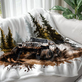"Off-Road Jeep Mud Adventure PNG, 4x4 Truck Sublimation, Jeep Lover Clipart, Overlanding Digital Download, Muddy Trail PNG Design"