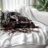 "Off-Road Jeep Mud Adventure PNG, 4x4 Truck Sublimation, Jeep Lover Clipart, Overlanding Digital Download, Muddy Trail PNG Design"