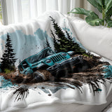 "Off-Road Jeep Mud Adventure PNG, 4x4 Truck Sublimation, Jeep Lover Clipart, Overlanding Digital Download, Muddy Trail PNG Design"