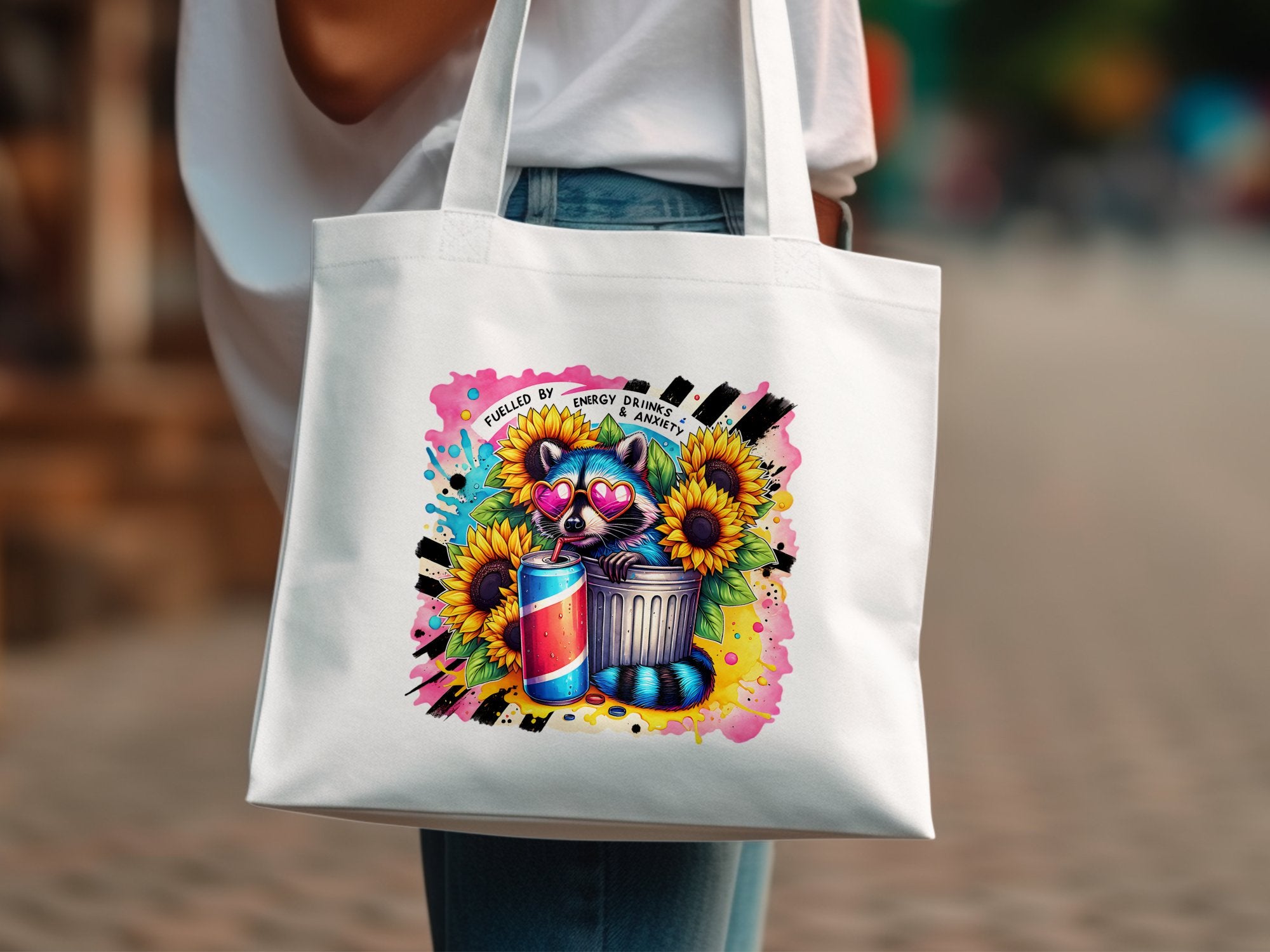 Colorful Artistic Tote Bag, Vibrant Paint Bucket and Brushes Design, Stylish Carryall, Unique Artist Gift, Eco-Friendly Canvas Bag