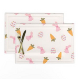 Easter Cookie Seamless Pattern Collection, Pastel Bunny Carrot Egg Designs, Gingham Polka Dots Splatter, Spring Digital Paper