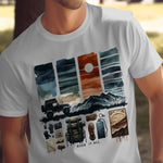 Men's Adventure Graphic T-Shirt, Mountain and Off-Road Jeep Design, Outdoor Enthusiast Gift, Unique Nature Tee
